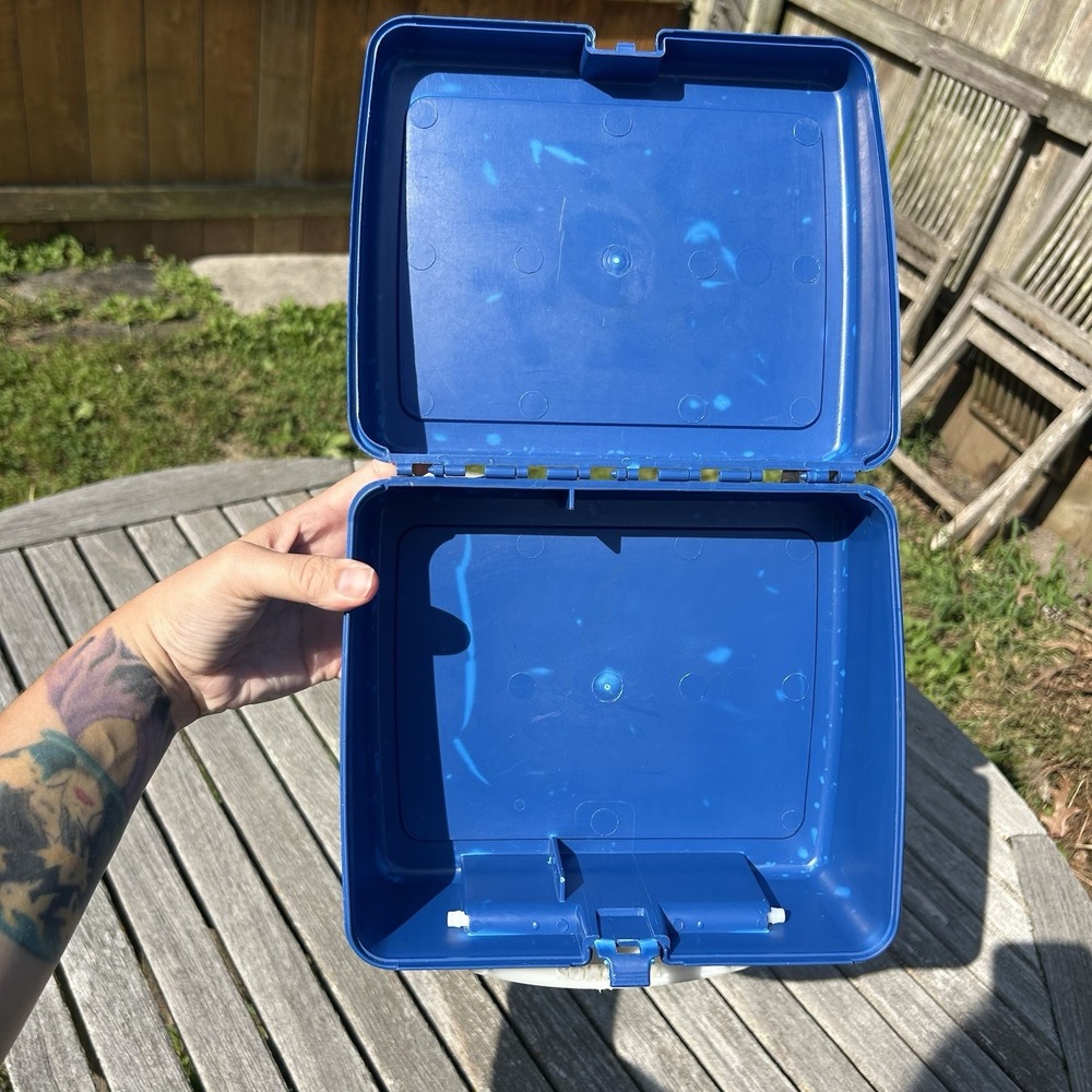 Max Steel Vintage Plastic Lunch box‎  2001 Blue - Picture 8 of 9
